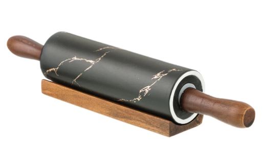 Скалка С Деревянными Ручками На Подставке  Коллекция 